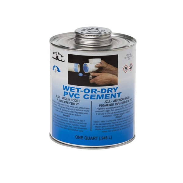 Black Swan WetorDry PVC Cement (Blue) Pint 7080 Zoro